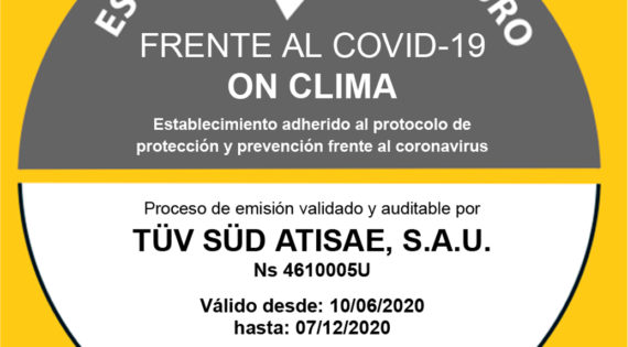 ON CLIMA, una empresa libre de Covid-19